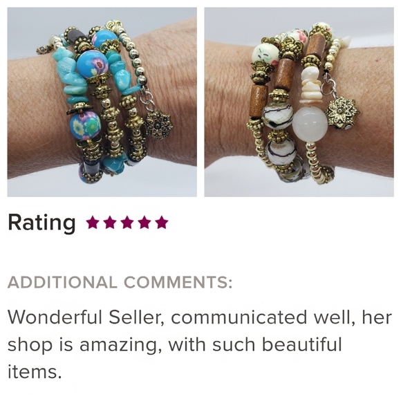 Beaded Boho Wrap Bracelet In Multi-Color - Picture 12 of 13